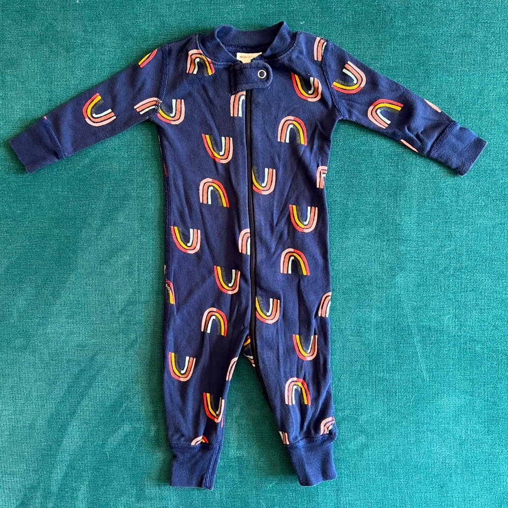 Hanna Andersson Rainbow Zip Sleeper, Size 3-6 months